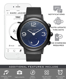 MARC JACOBS | RILEY HYBRID/ライリー ハイブリッド スマートウォッチ ブラック ブラック ブラック ストラップ 42MM(アナログ腕時計)