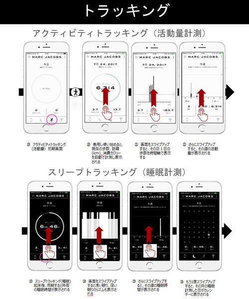 MARC JACOBS（マークジェイコブス）の「RILEY HYBRID/ライリー ハイブリッド スマートウォッチ ブラック ブラック ブラック ストラップ 42MM（アナログ腕時計・レディース・ブラック系その他・ONE SIZE）」の14枚目の写真