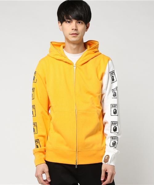 A BATHING APE(アベイシングエイプ)の「BAPE FULL ZIP HOODIE M(パーカー・メンズ・ブルー/オリーブ/グレー/オレンジ・LARGE/MEDIUM/SMALL/XX-LARGE/X-LARGE)」の4枚目の写真