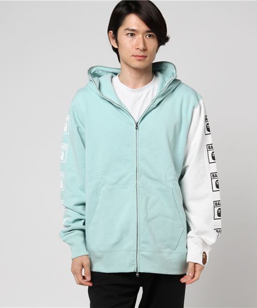 A BATHING APE(アベイシングエイプ)の「BAPE FULL ZIP HOODIE M(パーカー・メンズ・ブルー/オリーブ/グレー/オレンジ・LARGE/MEDIUM/SMALL/XX-LARGE/X-LARGE)」の3枚目の写真
