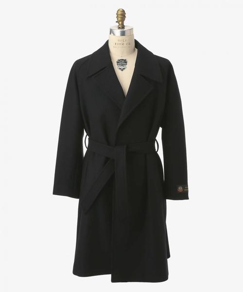 【美品】＜SOVEREIGN（ソブリン）＞ ウール/カシミヤ ベルテッド コート SOVEREIGN（ソブリン）＞ ウール/カシミヤ ベルテッド コート