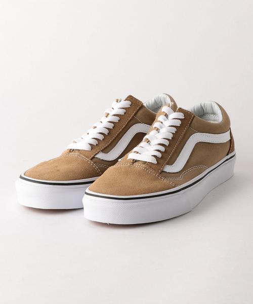 VANS（バンズ）の「＜VANS（バンズ）＞キャンバス×スエードOLDSKOOL オールドスクール スニーカー ◆（スニーカー・レディース・ベージュ/ダークグリーン・6h/6/5h/4h/5）」の3枚目の写真