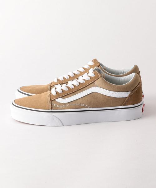 VANS（バンズ）の「＜VANS（バンズ）＞キャンバス×スエードOLDSKOOL オールドスクール スニーカー ◆（スニーカー・レディース・ベージュ/ダークグリーン・6h/6/5h/4h/5）」の4枚目の写真