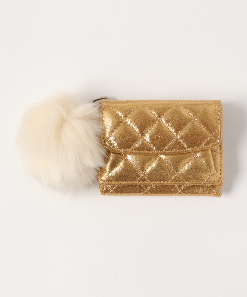 N N Natural Beauty Basic エヌエヌナチュラルビューティーベーシック の キラキラキルティングミニウォレット 財布 Wear