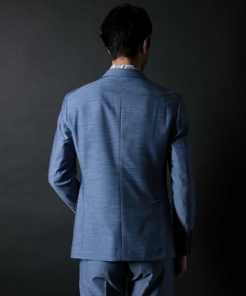 MICHEL KLEIN HOMME (ミッシェルクランオム)の「バランサーキュラー『ナノ撥水』SET-UP JAKET(テーラードジャケット・メンズ・ブルー/ネイビー・X-SMALL/SMALL/MEDIUM/LARGE/X-LARGE/XX-LARGE/L/XXL/XL/M)」の6枚目の写真
