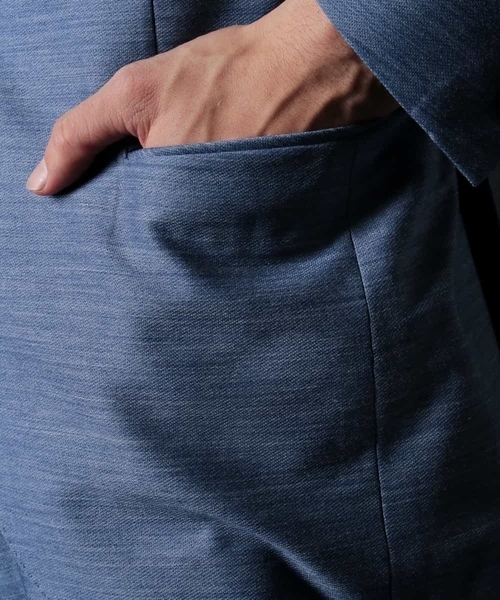 MICHEL KLEIN HOMME (ミッシェルクランオム)の「バランサーキュラー『ナノ撥水』SET-UP JAKET(テーラードジャケット・メンズ・ブルー/ネイビー・X-SMALL/SMALL/MEDIUM/LARGE/X-LARGE/XX-LARGE/L/XXL/XL/M)」の10枚目の写真