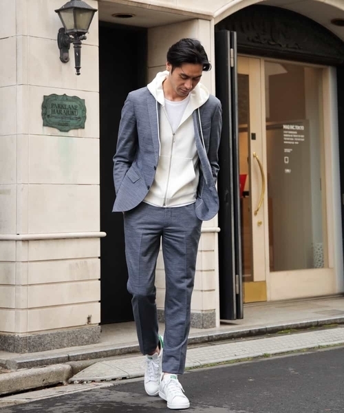 MICHEL KLEIN HOMME (ミッシェルクランオム)の「バランサーキュラー『ナノ撥水』SET-UP JAKET(テーラードジャケット・メンズ・ブルー/ネイビー・X-SMALL/SMALL/MEDIUM/LARGE/X-LARGE/XX-LARGE/L/XXL/XL/M)」の20枚目の写真