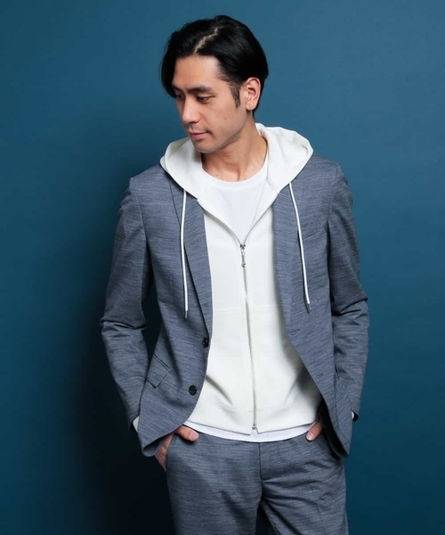 MICHEL KLEIN HOMME (ミッシェルクランオム)の「バランサーキュラー『ナノ撥水』SET-UP JAKET(テーラードジャケット・メンズ・ブルー/ネイビー・X-SMALL/SMALL/MEDIUM/LARGE/X-LARGE/XX-LARGE/L/XXL/XL/M)」の21枚目の写真