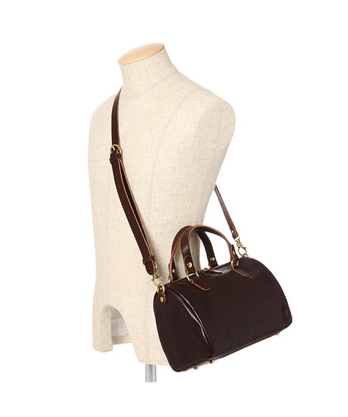 IL BISONTE(イルビゾンテ)の「IL BISONTE / ORIGINAL LEATHER / ボストンバッグ(ボストンバッグ・レディース・ダークブラウン/ブラック/ライトブラウン/ナチュラル/ネイビー/グレー/レンガ・FREE)」の10枚目の写真
