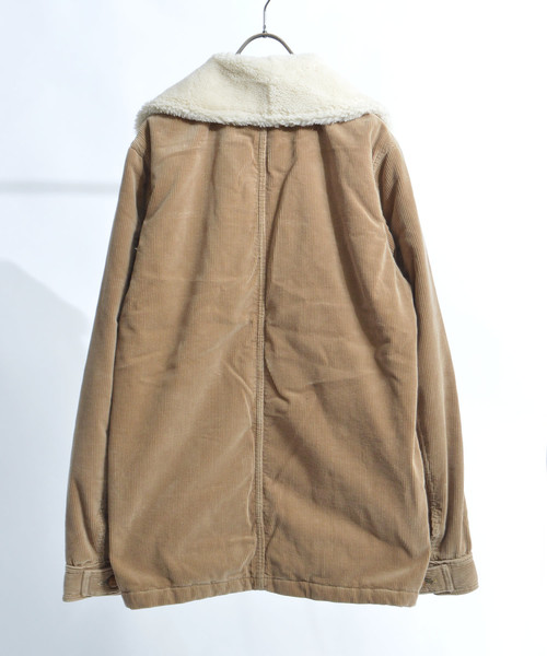 NYUZELESS(ニューズレス)の「【NYUZELESS】CORDUROY COVER ALL DOWN JACKET WITH DOWN LINER(カバーオール・メンズ・ブラック/ベージュ・1/2)」の9枚目の写真