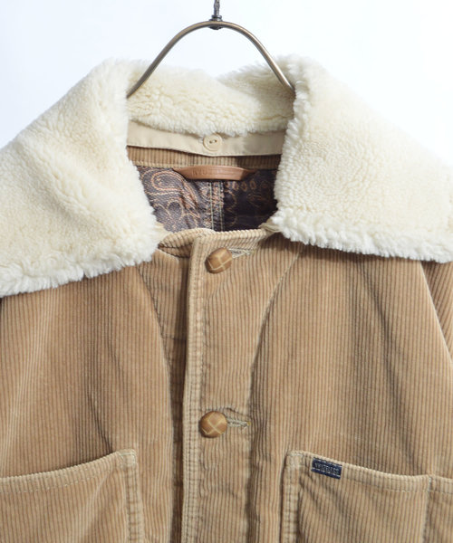 NYUZELESS(ニューズレス)の「【NYUZELESS】CORDUROY COVER ALL DOWN JACKET WITH DOWN LINER(カバーオール・メンズ・ブラック/ベージュ・1/2)」の3枚目の写真