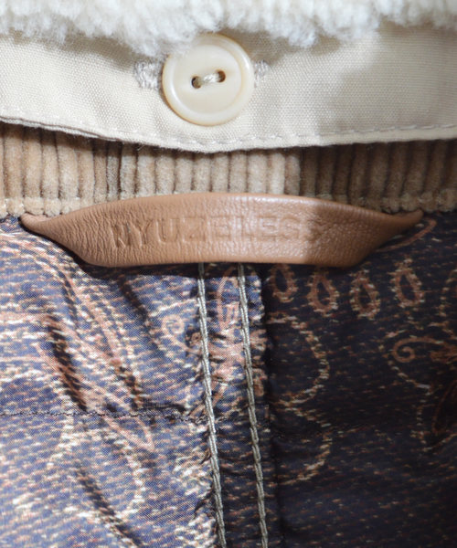 NYUZELESS(ニューズレス)の「【NYUZELESS】CORDUROY COVER ALL DOWN JACKET WITH DOWN LINER(カバーオール・メンズ・ブラック/ベージュ・1/2)」の15枚目の写真