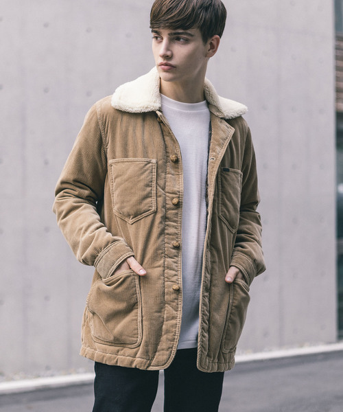 NYUZELESS(ニューズレス)の「【NYUZELESS】CORDUROY COVER ALL DOWN JACKET WITH DOWN LINER(カバーオール・メンズ・ブラック/ベージュ・1/2)」の20枚目の写真