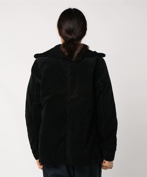 NYUZELESS(ニューズレス)の「【NYUZELESS】CORDUROY COVER ALL DOWN JACKET WITH DOWN LINER(カバーオール・メンズ・ブラック/ベージュ・1/2)」の7枚目の写真