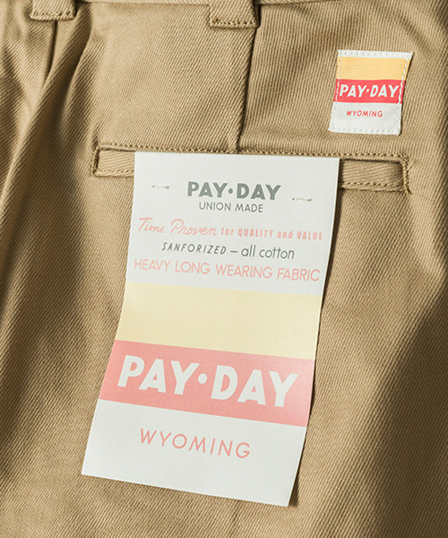 PAYDAY(ペイデイ)の「【PAYDAY】 /BASIC CHINO PANTS(チノパンツ・メンズ・ブラック/ベージュ/ネイビー・32/30)」の6枚目の写真