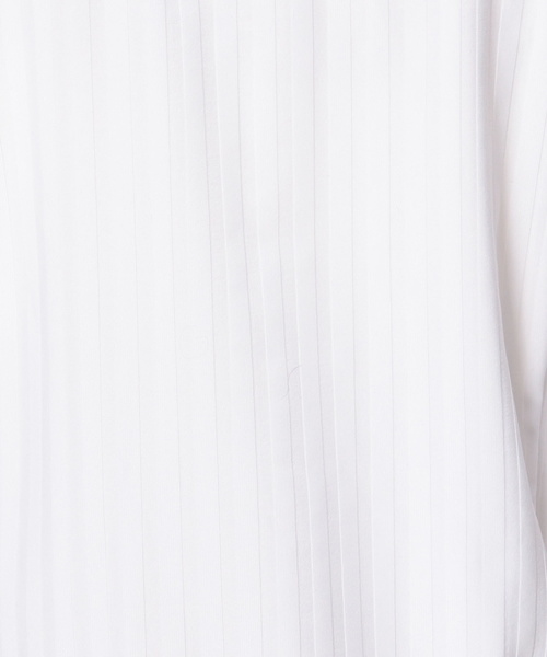 NARACAMICIE（ナラカミーチェ）の「イタリアンジャージーストライプ胸ギャザーシャツ（シャツ/ブラウス・レディース・ブラック/ホワイト・SMALL/MEDIUM/LARGE）」の12枚目の写真