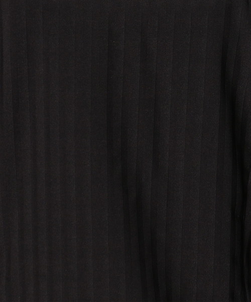 NARACAMICIE（ナラカミーチェ）の「イタリアンジャージーストライプ胸ギャザーシャツ（シャツ/ブラウス・レディース・ブラック/ホワイト・SMALL/MEDIUM/LARGE）」の4枚目の写真