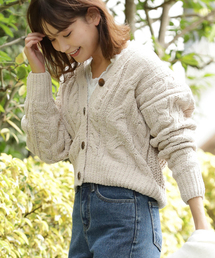 VIS | モールケーブルニットカーディガン(カーディガン/ボレロ)