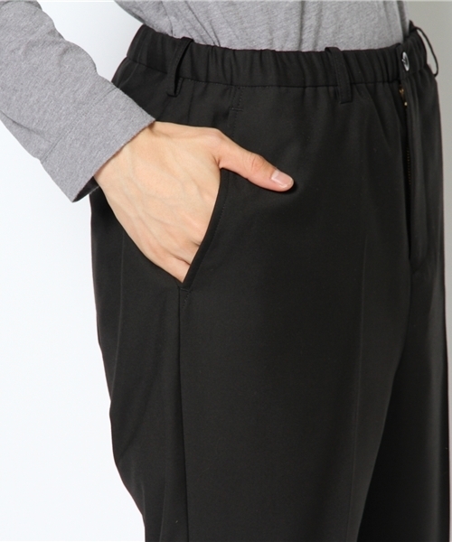 And A（アンドエー）の「CROPPEDイージーSLACKS（スラックス・メンズ・ブラック/ブルー・42/44）」の7枚目の写真