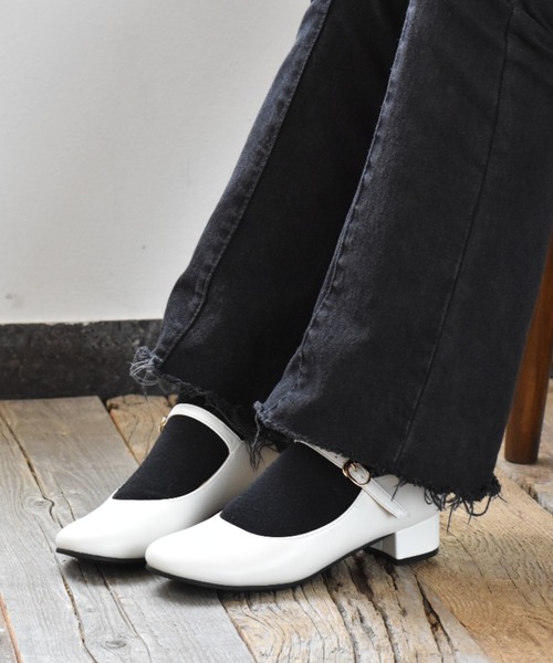 SVEC（シュベック）の「メリージェーン  Mary Jane / ストラップ パンプス（パンプス・レディース・ブラック/ブラック系その他2/ブラック系その他/レッド/ベージュ/ブラウン系その他/ブラック系その他3/ベージュ系その他/ホワイト/シルバー・39/38/35/36/37/40）」の18枚目の写真