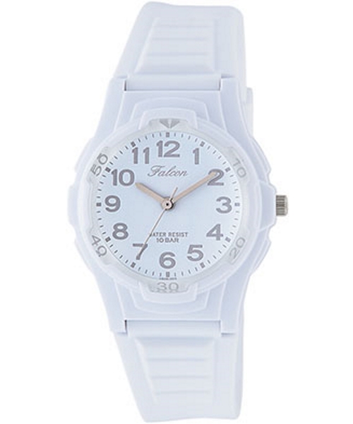 Q&Q（キューアンドキュー）の「Q&Q Falcon ファルコン（アナログ腕時計・メンズ・ホワイト×レッド/ホワイト×ゴールド/ホワイト系その他/ホワイト×シルバー/ホワイト×ブルー・FREE）」の4枚目の写真