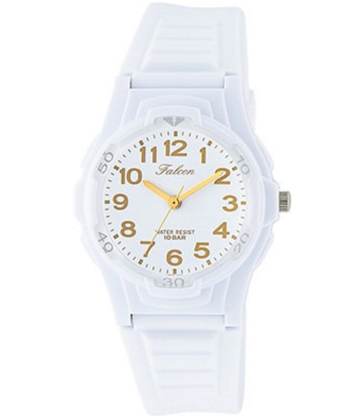 Q&Q（キューアンドキュー）の「Q&Q Falcon ファルコン（アナログ腕時計・メンズ・ホワイト×レッド/ホワイト×ゴールド/ホワイト系その他/ホワイト×シルバー/ホワイト×ブルー・FREE）」の5枚目の写真