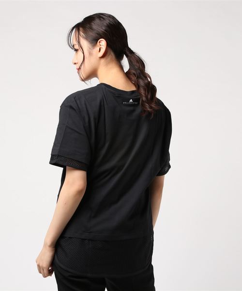 adidas by Stella McCartney（アディダスバイステラマッカートニー）の「【adidas by Stella McCartney】LOGO TEE（Tシャツ/カットソー・レディース・ブラック・MEDIUM/LARGE/X-SMALL）」の3枚目の写真