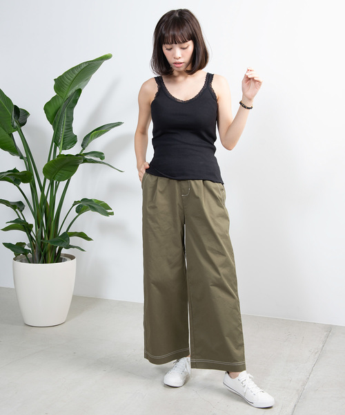 WEGO（ウィゴー）の「WEGO/レースキャミソール（キャミソール・レディース・ブラック/ホワイト/ピンク/グリーン/ベージュ/ブルー/パープル・FREE）」の11枚目の写真