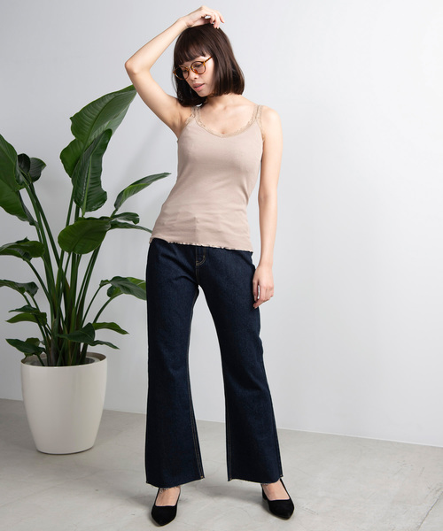 WEGO（ウィゴー）の「WEGO/レースキャミソール（キャミソール・レディース・ブラック/ホワイト/ピンク/グリーン/ベージュ/ブルー/パープル・FREE）」の22枚目の写真