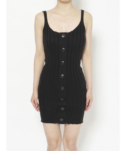 GYDA（ジェイダ）の「フロントボタンニットワンピース（ワンピース・レディース・ブラック/ピンク/ベージュ・FREE）」の13枚目の写真