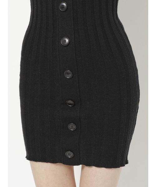 GYDA（ジェイダ）の「フロントボタンニットワンピース（ワンピース・レディース・ブラック/ピンク/ベージュ・FREE）」の18枚目の写真