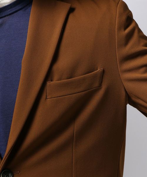 EDIFICE（エディフィス）の「ストレッチギャバ 2ボタンジャケット（テーラードジャケット・メンズ・ブラウン系その他/カーキ/ブルー系その他/ブラック・SMALL/MEDIUM/LARGE/X-LARGE）」の8枚目の写真