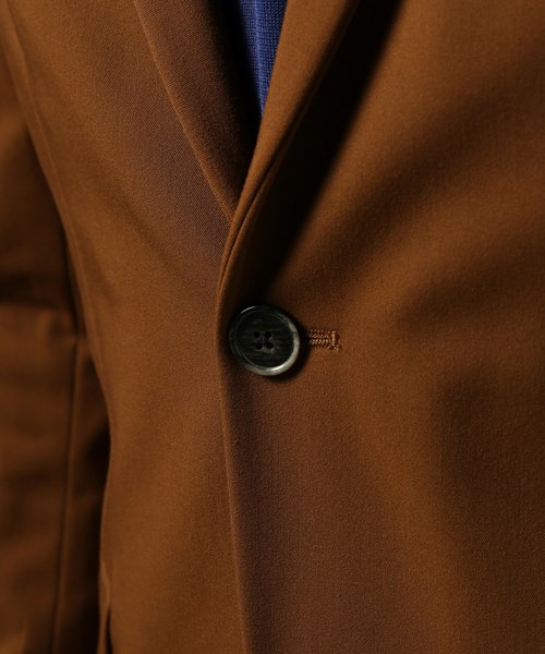 EDIFICE（エディフィス）の「ストレッチギャバ 2ボタンジャケット（テーラードジャケット・メンズ・ブラウン系その他/カーキ/ブルー系その他/ブラック・SMALL/MEDIUM/LARGE/X-LARGE）」の10枚目の写真