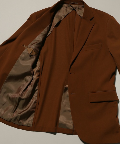 EDIFICE（エディフィス）の「ストレッチギャバ 2ボタンジャケット（テーラードジャケット・メンズ・ブラウン系その他/カーキ/ブルー系その他/ブラック・SMALL/MEDIUM/LARGE/X-LARGE）」の13枚目の写真