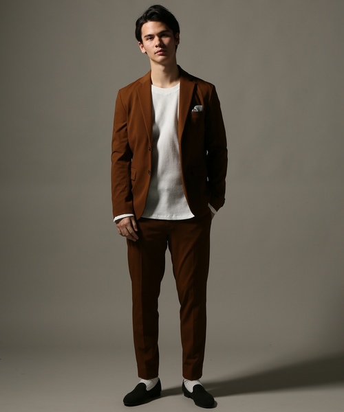 EDIFICE（エディフィス）の「ストレッチギャバ 2ボタンジャケット（テーラードジャケット・メンズ・ブラウン系その他/カーキ/ブルー系その他/ブラック・SMALL/MEDIUM/LARGE/X-LARGE）」の19枚目の写真