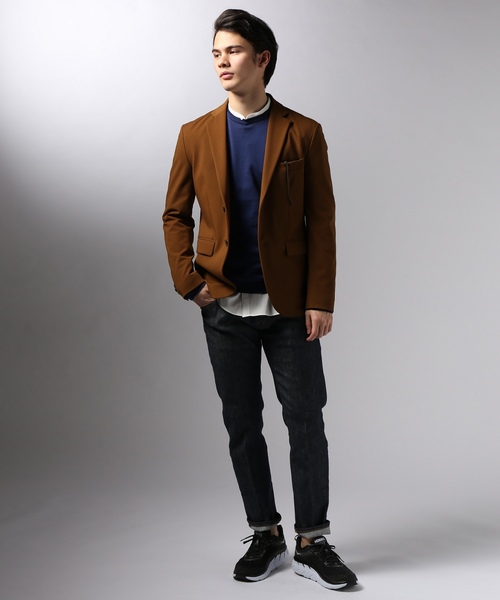 EDIFICE（エディフィス）の「ストレッチギャバ 2ボタンジャケット（テーラードジャケット・メンズ・ブラウン系その他/カーキ/ブルー系その他/ブラック・SMALL/MEDIUM/LARGE/X-LARGE）」の20枚目の写真