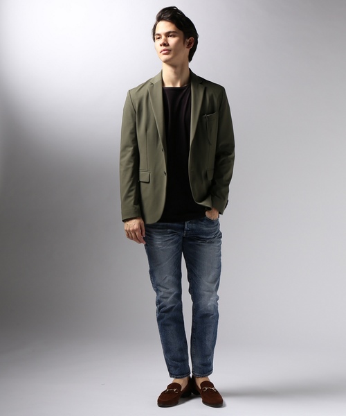 EDIFICE（エディフィス）の「ストレッチギャバ 2ボタンジャケット（テーラードジャケット・メンズ・ブラウン系その他/カーキ/ブルー系その他/ブラック・SMALL/MEDIUM/LARGE/X-LARGE）」の21枚目の写真