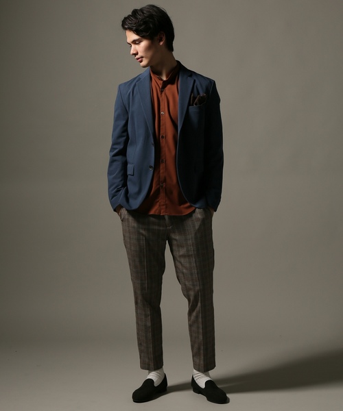 EDIFICE（エディフィス）の「ストレッチギャバ 2ボタンジャケット（テーラードジャケット・メンズ・ブラウン系その他/カーキ/ブルー系その他/ブラック・SMALL/MEDIUM/LARGE/X-LARGE）」の22枚目の写真