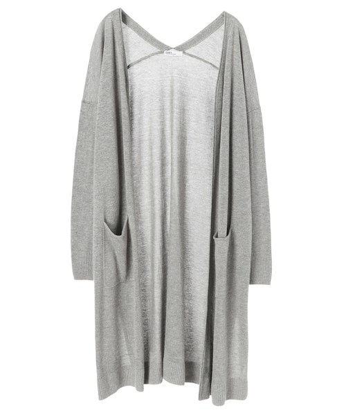 CRAFT STANDARD BOUTIQUE（クラフトスタンダードブティック）の「麻混ニットロングカーディガン○★（カーディガン/ボレロ・レディース・ネイビー/ホワイト系その他/グレー系その他/グレー系その他2・M/L）」の11枚目の写真