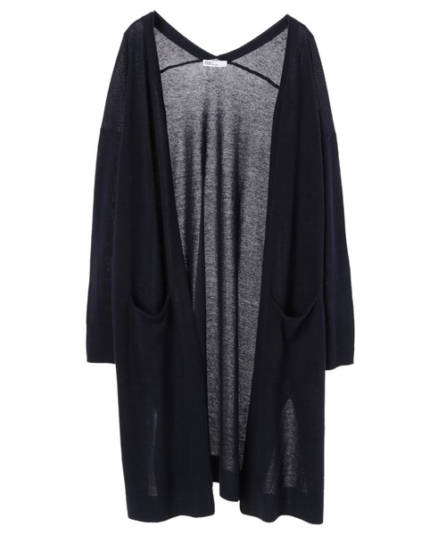 CRAFT STANDARD BOUTIQUE（クラフトスタンダードブティック）の「麻混ニットロングカーディガン○★（カーディガン/ボレロ・レディース・ネイビー/ホワイト系その他/グレー系その他/グレー系その他2・M/L）」の12枚目の写真