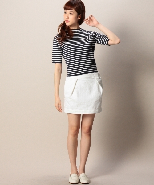 BEAUTY&YOUTH UNITED ARROWS（ビューティーアンドユースユナイテッドアローズ）の「BYBC カラータックミニ/オフホワイト ◆（スカート・レディース・オフホワイト・フリー）」の3枚目の写真