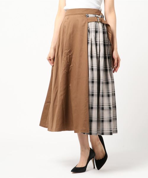 Ehka Sopo エヘカソポ の チェック切替スカート スカート Wear