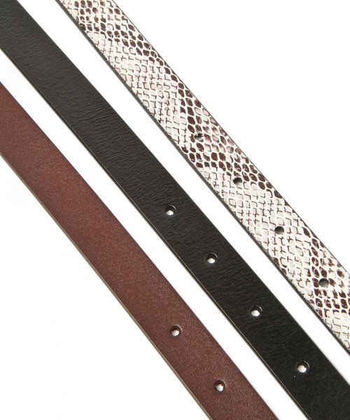 PAGEBOY（ページボーイ）の「メタルバックルベルト（ベルト・レディース・ベージュ/ブラック/パイソン/ブラウン/オフホワイト・FREE）」の8枚目の写真