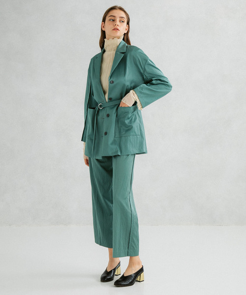 UNITED TOKYO(ユナイテッドトウキョウ)の「サテンサイドタックパンツ(その他パンツ・レディース・ブラウン/カーキ/ミント・1)」の12枚目の写真