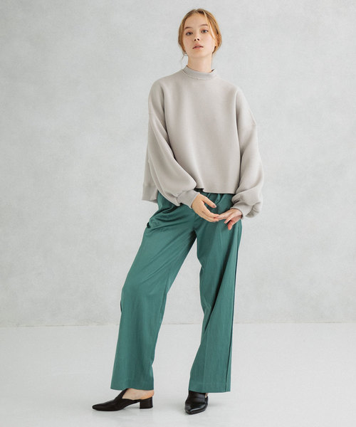 UNITED TOKYO(ユナイテッドトウキョウ)の「サテンサイドタックパンツ(その他パンツ・レディース・ブラウン/カーキ/ミント・1)」の17枚目の写真