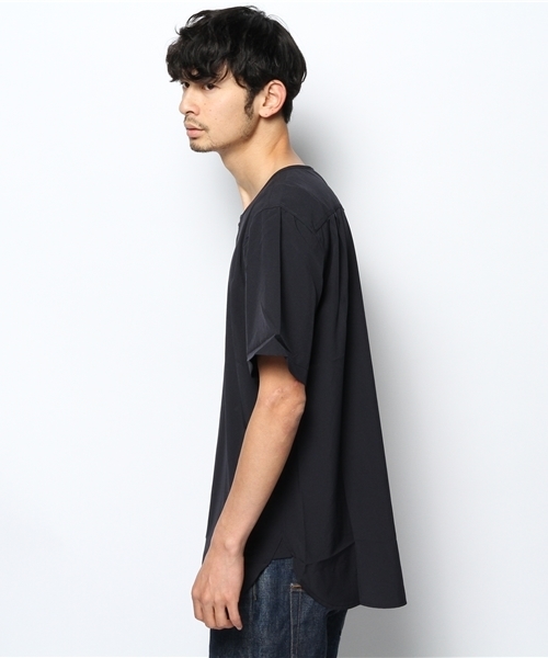 CIAOPANIC(チャオパニック)の「【Ciaopanic】総柄プリントSSヘンリー(Tシャツ/カットソー・メンズ・ネイビー/ベージュ・LARGE/MEDIUM)」の8枚目の写真