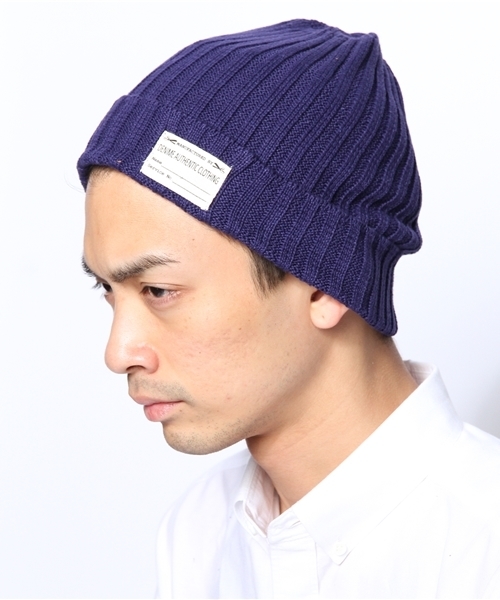 Denime(ドゥニーム)の「COTTON LINEN WATCH(ニットキャップ/ビーニー・メンズ・ブルー/ネイビー/ライトパープル/ライトイエロー/オレンジ・FREE)」の6枚目の写真