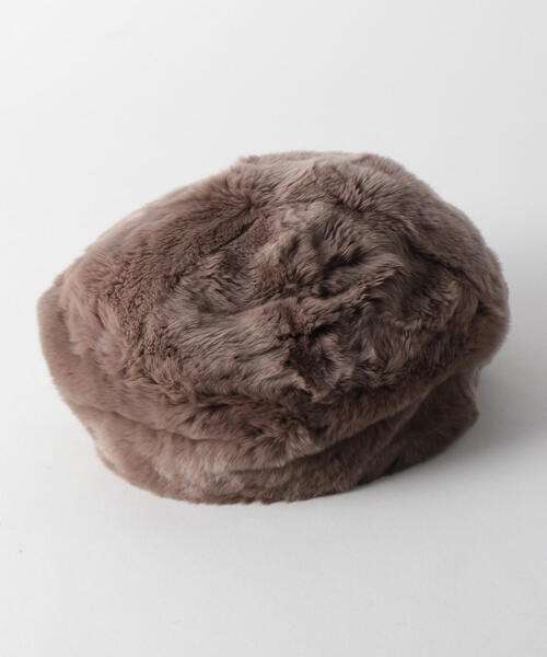 green label relaxing(グリーンレーベルリラクシング)の「FFC レッキスファー ベレー(ハンチング/ベレー帽・レディース・モカ/ブラウン・FREE)」の4枚目の写真