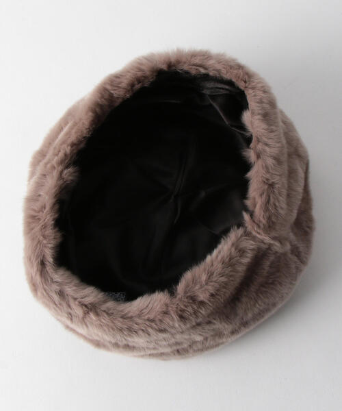 green label relaxing(グリーンレーベルリラクシング)の「FFC レッキスファー ベレー(ハンチング/ベレー帽・レディース・モカ/ブラウン・FREE)」の7枚目の写真