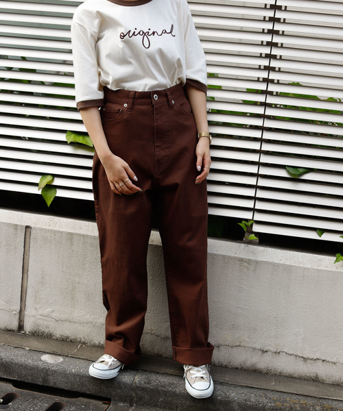 VANNIE U（ヴァニーユー）の「VANNIE U ハイウエストデニムパンツ（デニムパンツ・レディース・ブラック/ネイビー/ブラウン・SMALL/MEDIUM）」の2枚目の写真